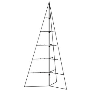 vidaXL 金属製クリスマスツリー デコレーション用 ブラック 100cm