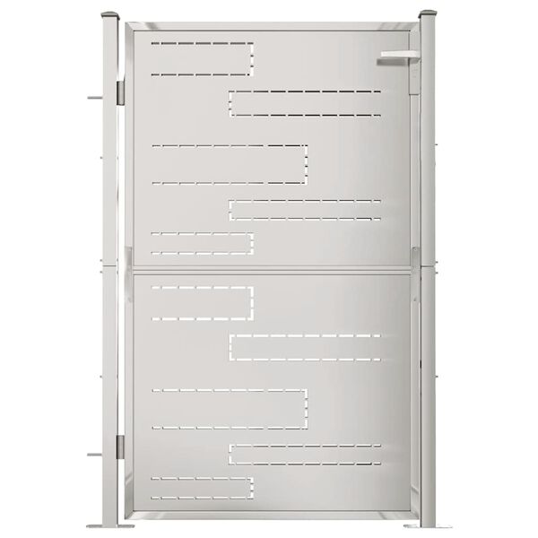 vidaXL ガーデンゲート 100x145 cm ステンレススチール