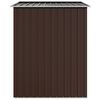vidaXL ガーデン納屋 205x129x183cm 亜鉛メッキ鋼製 ブラウン
