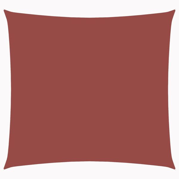 vidaXL サンシェード 3.6x3.6ｍ 角型 オックスフォード生地 テラコッタ