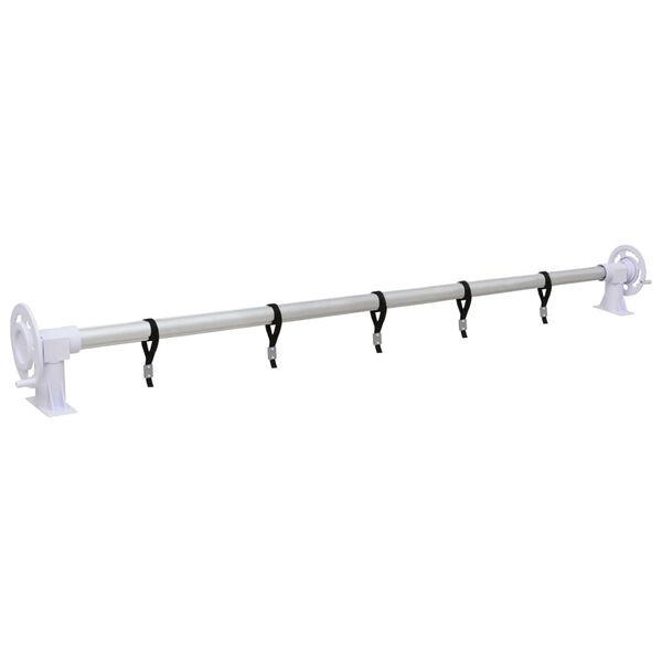 vidaXL プールカバーローラー プラスチック製ベース付き