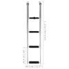 vidaXL 折りたたみ乗船はしご 4段 ステンレススチール製
