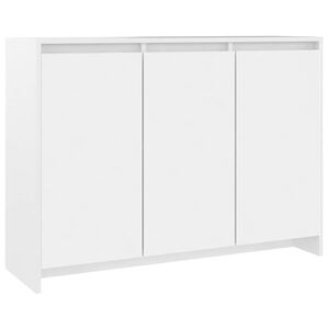 vidaXL サイドボード ホワイト 102x35x75cm エンジニアリングウッド