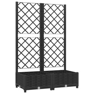 vidaXL 庭 ブラック 80 x 40 x 121.5 cm