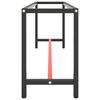 vidaXL ワークベンチフレーム マットブラック＆マットレッド 210x50x79 cm メタル