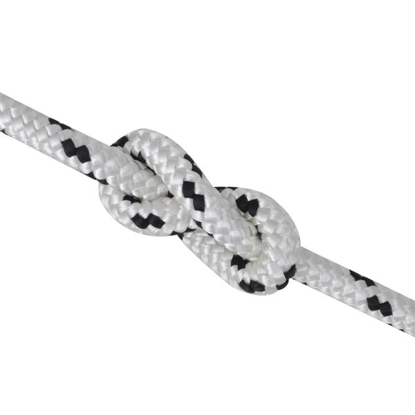 vidaXL 編組ロープ 1巻き ボートライン ポリエステル製 14mmx50m