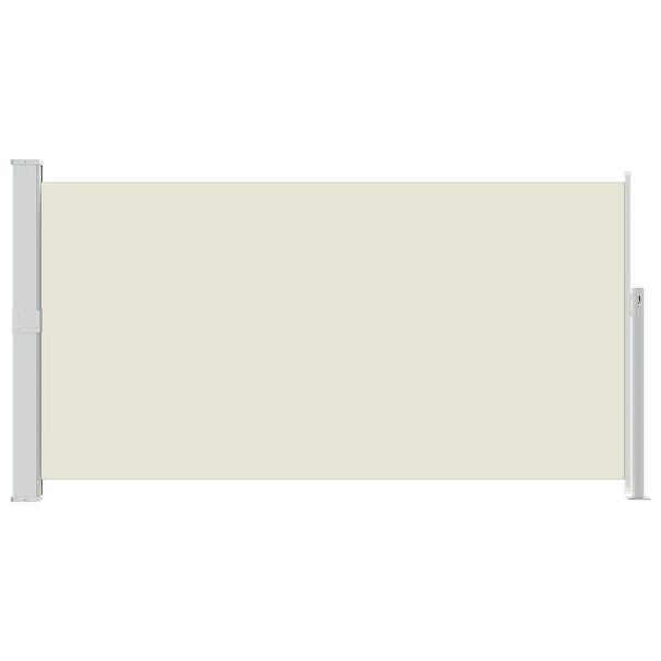vidaXL パティオ用 引き込み式サイドオーニング 170x300cm クリーム