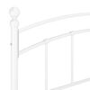 vidaXL ベッドフレーム ホワイト 金属製 180x200cm