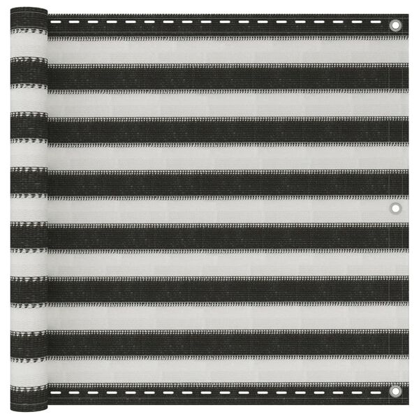 vidaXL バルコニースクリーン 90x300cm 高密度ポリエチレン アントラシート＆ホワイト