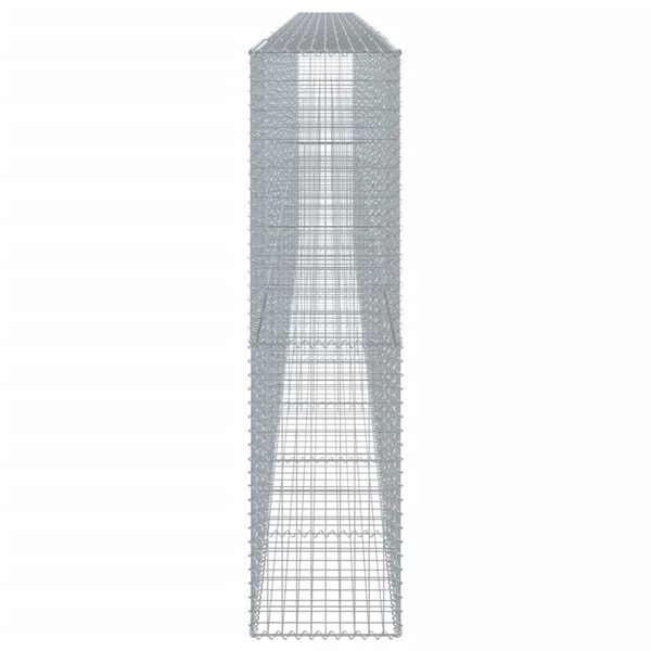 vidaXL 蛇籠バスケット カバー付き 900x50x200cm 亜鉛メッキ鉄