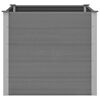 vidaXL ガーデンレイズドベッド WPC製 100x100x91cm グレー