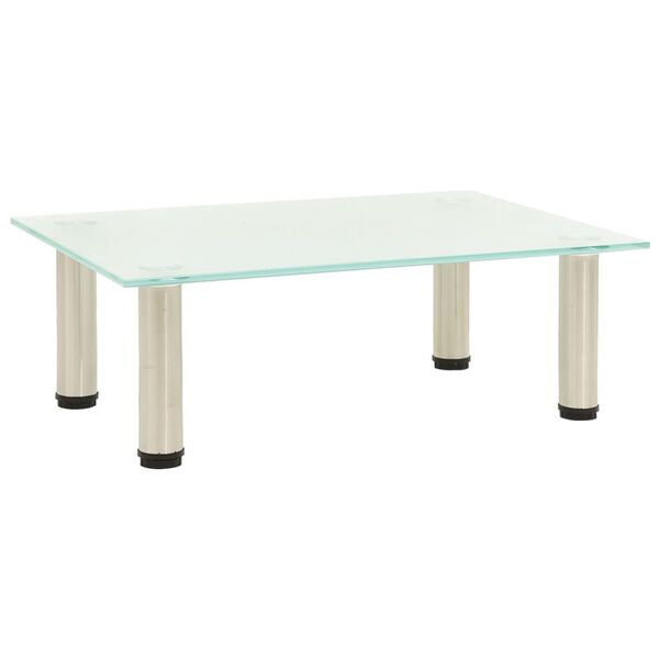 vidaXL テレビ台 つや消し 40x35x17cm 強化ガラス製