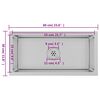 vidaXL 手作り キッチンシンク ステンレススチール製