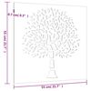 vidaXL ガーデンウォールデコレーション 55x55cm コルテン鋼製ツリーデザイン