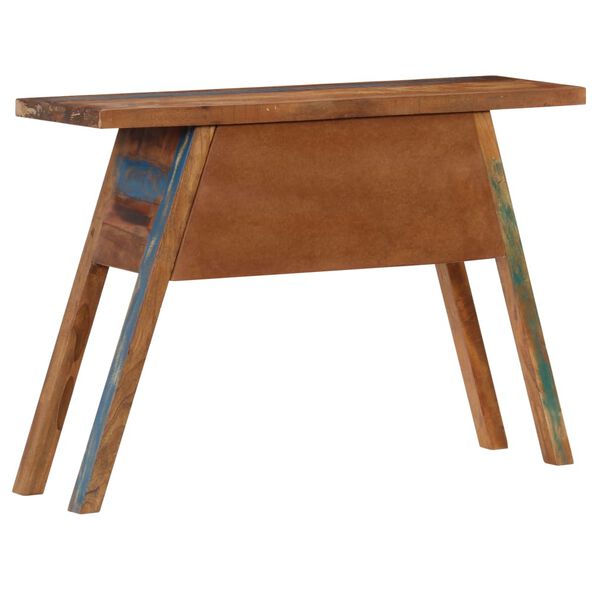 vidaXL コンソールテーブル 110x30x75cm 無垢の再生木材