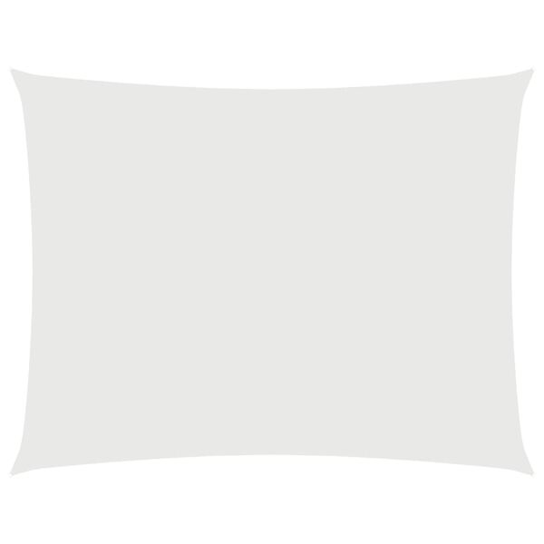 vidaXL サンシェードセイル 4x5m 長方形 オックスフォード生地 ホワイト