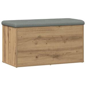 vidaXL 収納ベンチ アーティザンオーク 82x42x45 cm エンジニアードウッド
