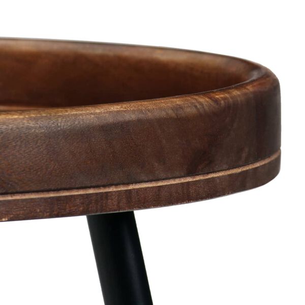 vidaXL テーブル 3点セット マンゴー無垢材＆スチール