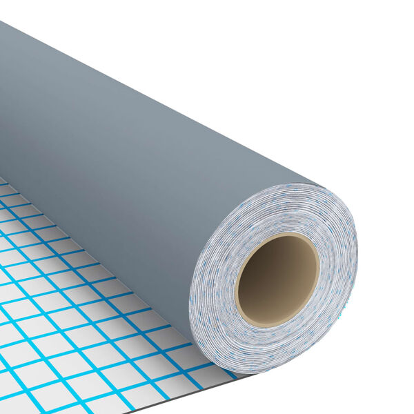 vidaXL 家具フィルム 裏面接着剤付き 2点 グレー 500x90cm PVC製