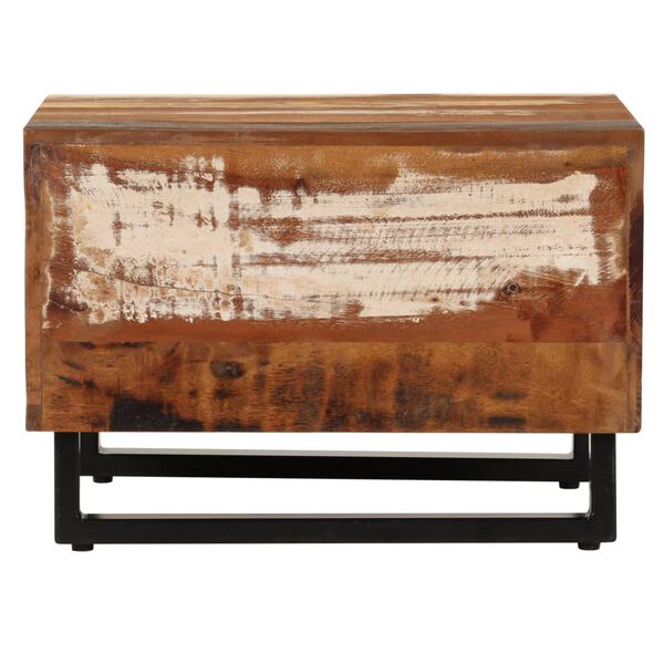 vidaXL コーヒーテーブル 50 x 50 x 35 cm 再生無垢材