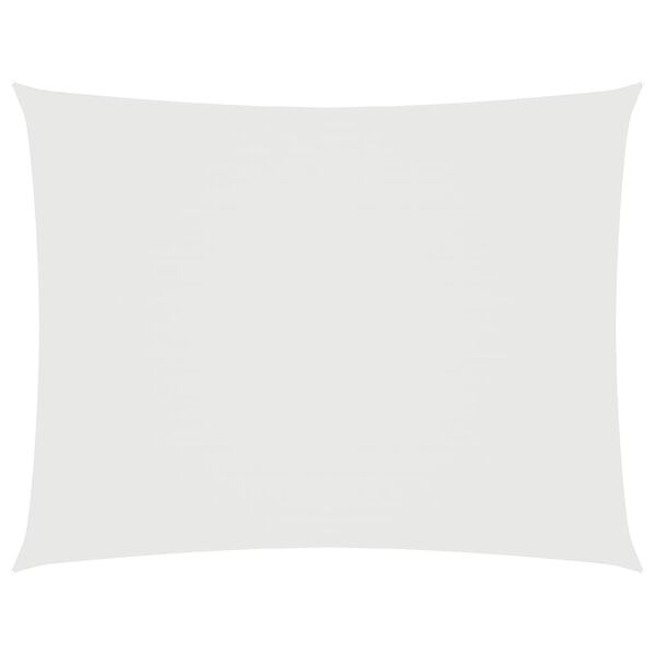 vidaXL サンシェードセイル 2.5x3.5m 長方形 オックスフォード生地 ホワイト