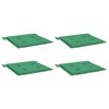 vidaXL ガーデンチェアクッション 4点 グリーン 50x50x4cm オックスフォードファブリック