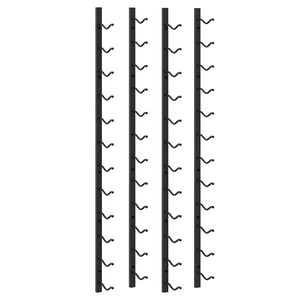 vidaXL 壁掛けワインラック 12本 2点 ブラック 鉄製