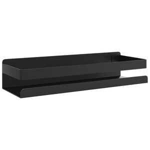 vidaXL シャワーシェルフ マットブラック 30x10x6 cm つや消し 304 ステンレススチール製