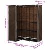 vidaXL コーナー型 洋服ダンス ブラウン 130x87x169cm