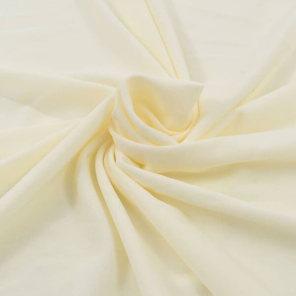 vidaXL ストレッチテーブルカバー スカート付き 2点セット 180x74cm クリーム