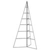 vidaXL 金属製クリスマスツリー デコレーション用 ブラック 140cm