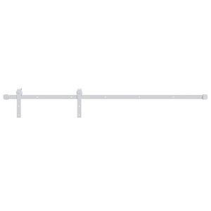 vidaXL スライドドア用金具キット 200cm スチール製 ホワイト