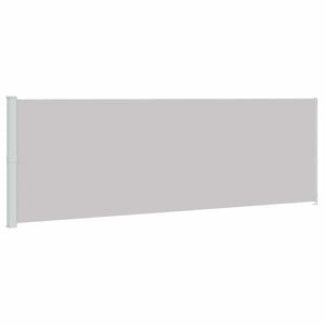 vidaXL パティオ用 引き込み式サイドオーニング 200x614cm グレー