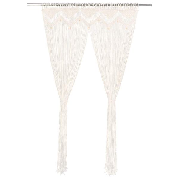 vidaXL マクラメカーテン 140x240cm コットン製