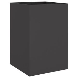 vidaXL プランター ブラック 52x48x75cm スチール