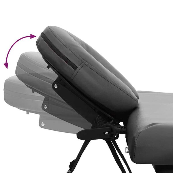 vidaXL マッサージテーブル 四つ折り アルミフレーム付き アントラシート186x68cm