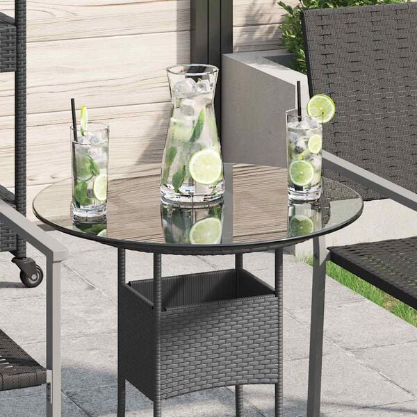 vidaXL テーブルトップ 強化ガラス 円型 500mm