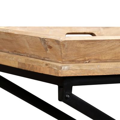 vidaXL コンソールテーブル マンゴー無垢材 130x40x80cm
