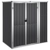 vidaXL 園芸用具 物置 161x89x161cm 亜鉛メッキ鋼製 アントラシート