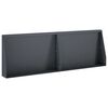 vidaXL 保持壁 2 個 60 x 12 x 30 cm スチール アンスラサイト
