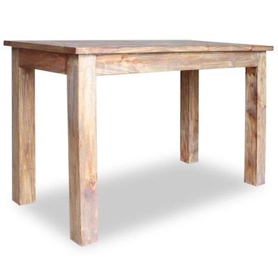 vidaXL ダイニングテーブル 無垢の再生木材 120x60x77cm