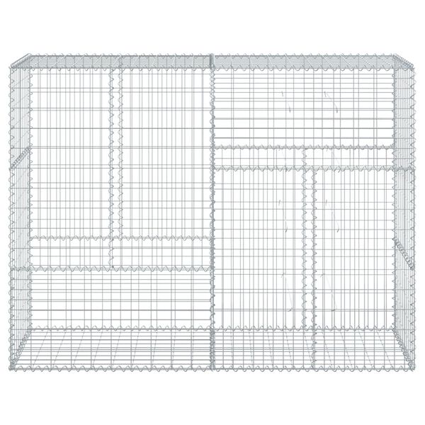 vidaXL 蛇籠バスケット カバー付き 200x50x150cm 亜鉛メッキ鉄