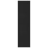 vidaXL ブックキャビネット/間仕切り ブラック 155x24x160cm エンジニアリングウッド