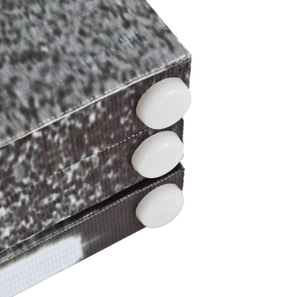 vidaXL 折りたたみ式ルームディバイダー 200x170cm ロンドンバス ブラック＆ホワイト