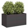 vidaXL プランター ブラック 80x40x40 cm 冷間圧延鋼