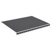 vidaXL オーニング用 交換用生地 アントラシート 4.5x3.5m