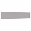 vidaXL パティオ用 引き込み式サイドオーニング 100x500cm グレー