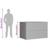 vidaXL ガーデン収納ボックス ブラウン 150x100x100 cm ポリラタン製