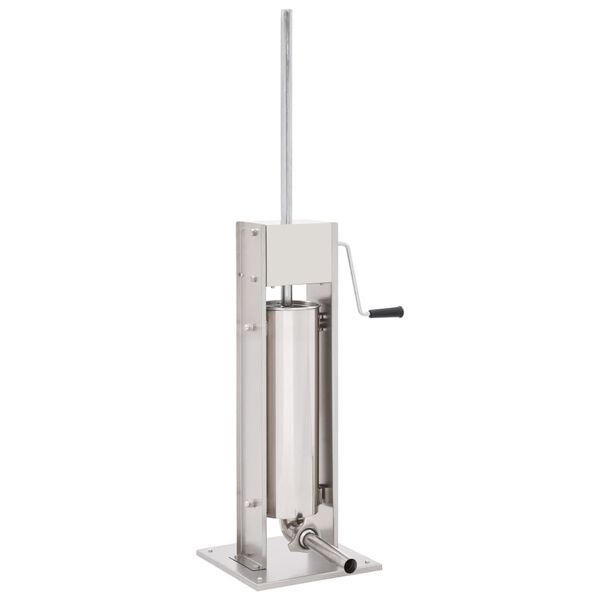 vidaXL 手動式 ソーセージメーカー シルバー 7L ステンレススチール製