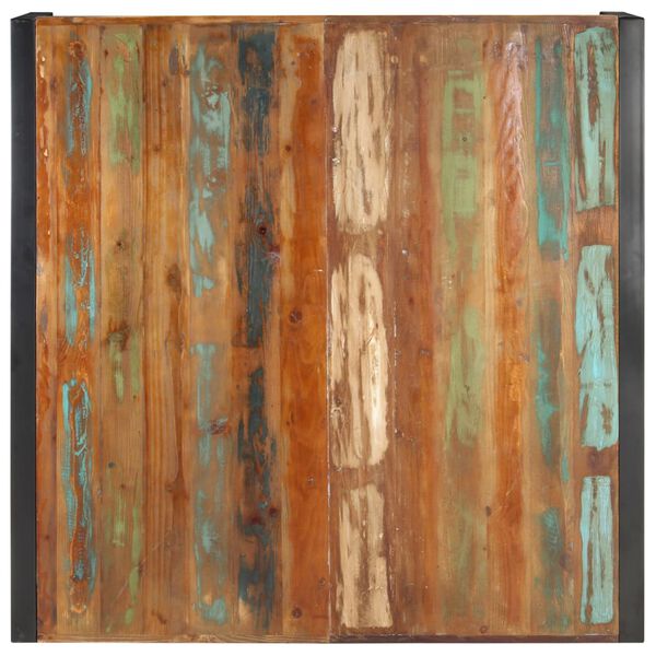 vidaXL コーヒーテーブル 120x120x40cm 無垢の再生木材